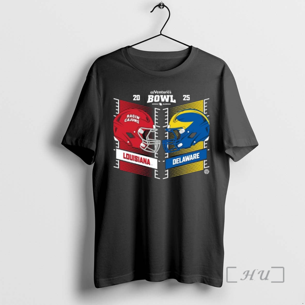 Officials Louisiana Ragin Cajuns Vs Delaware Blue Hens 2025 68 Ventures Bowl Head To Head - clothing by TeeHivey.com