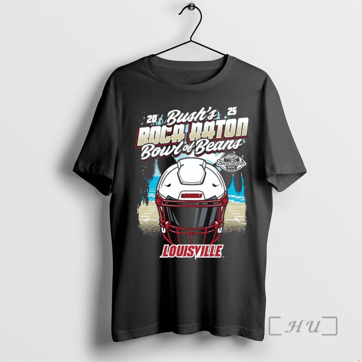 Officials Louisville Cardinals 2025 Boca Raton Bowl Helmet - clothing by TeeHivey.com