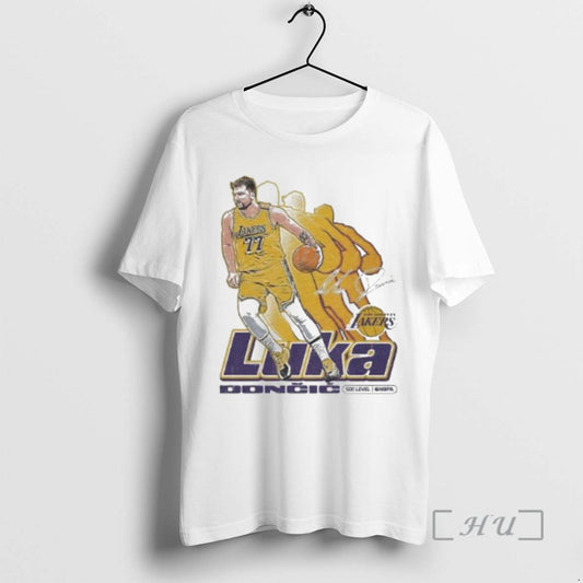 Officials Luka Doncic Golden State Warriors Nba Retro Signature Circle White Premium T Shirts Sweater