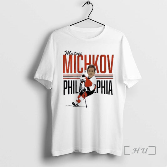 Officials Matvei Michkov Center Ice Caricature - clothing by TeeHivey.com