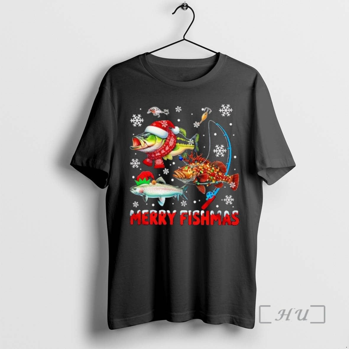 Officials Merry Fishmas Awesome Christmas Lights Three Fish - clothing by TeeHivey.com