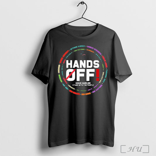 Officials Miami Marlins Logo Hands Off Seattle Mariners Stand With The People T Shirt