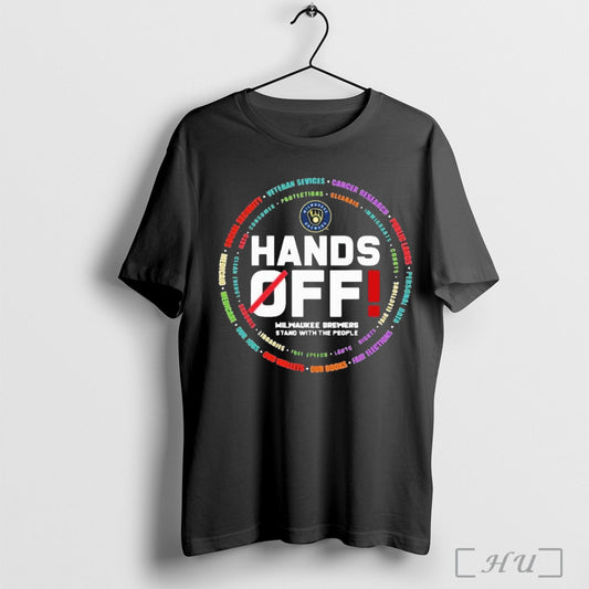 Officials Milwaukee Brewers Logo Hands Off Seattle Mariners Stand With The People T Shirt