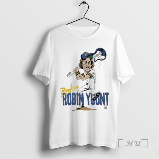 Officials Milwaukee Brewers Rockin Robin Yount Player Caricature - clothing by TeeHivey.com