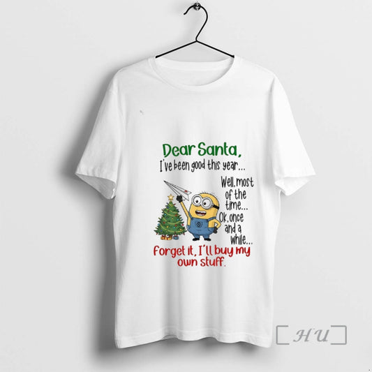 Officials Minion Christmas Tree Dear Santa Ive Been Good This Year Well Most Of The - clothing by TeeHivey.com