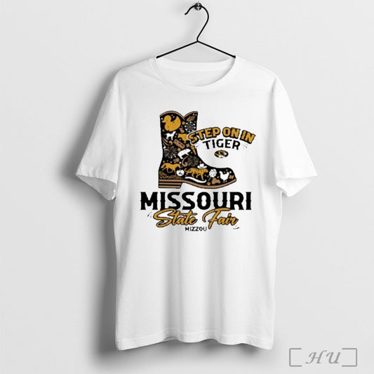 Officials Mizzou Tigers Missouri State Fair 2025 Exclusive Step On In Tigers Cowboy Boot Cream