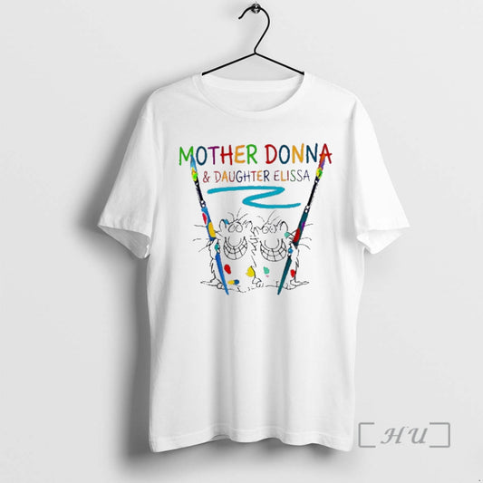 Officials Mother Donna Daughter Elissa Matching Art Cats