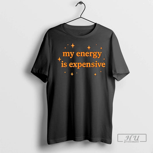 Officials Motivational My Energy Is Expensive Ladies T Shirt