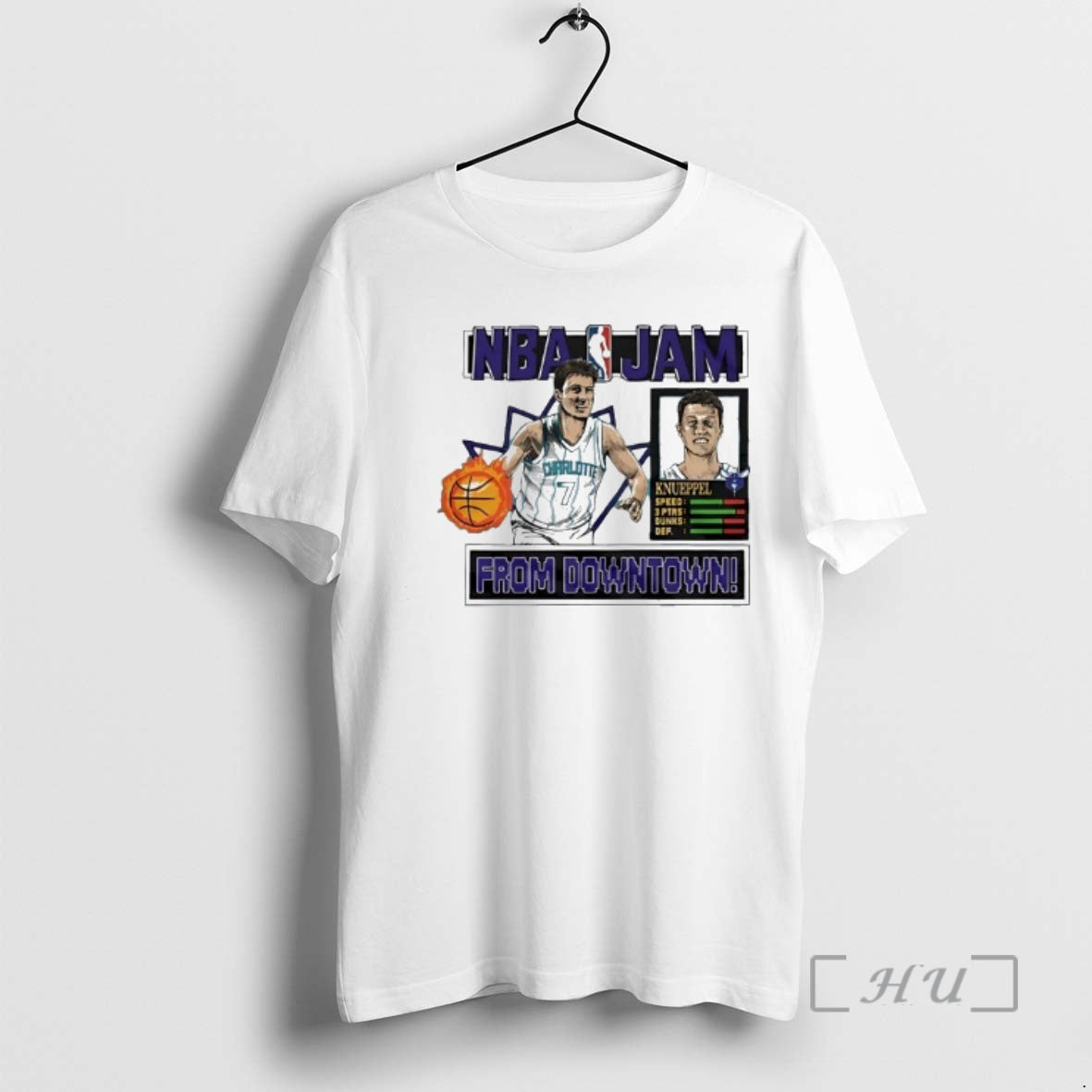 Officials Nba Jam Charlotte Hornets Kon Knueppel From Downtown - clothing by TeeHivey.com
