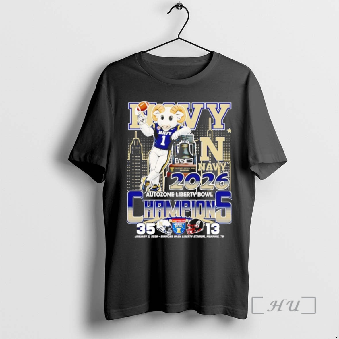 Officials Navy Midshipmen Autozone Liberty Bowl Champions 2025 - clothing by TeeHivey.com