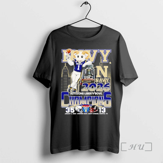 Officials Navy Midshipmen Autozone Liberty Bowl Champions 2025 - clothing by TeeHivey.com