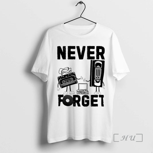 Never Forget Retro Music Media Nostalgia Music Lover Woman - clothing by TeeHivey.com