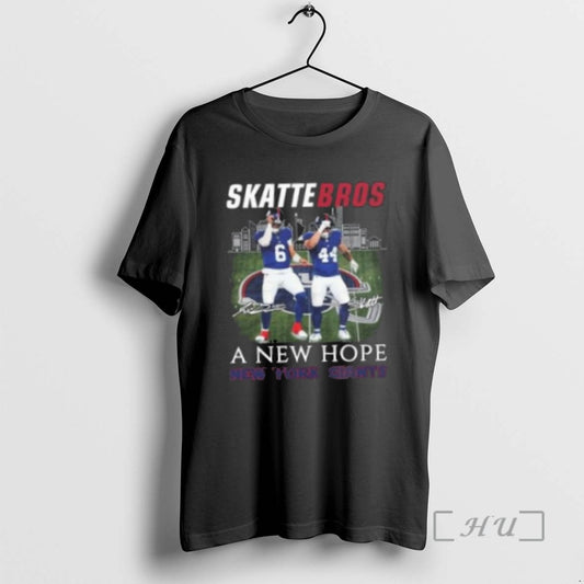 Officials New York Giants Jaxson Dart And Cam Skattebo Skattebros A New Hope Signature - clothing by TeeHivey.com