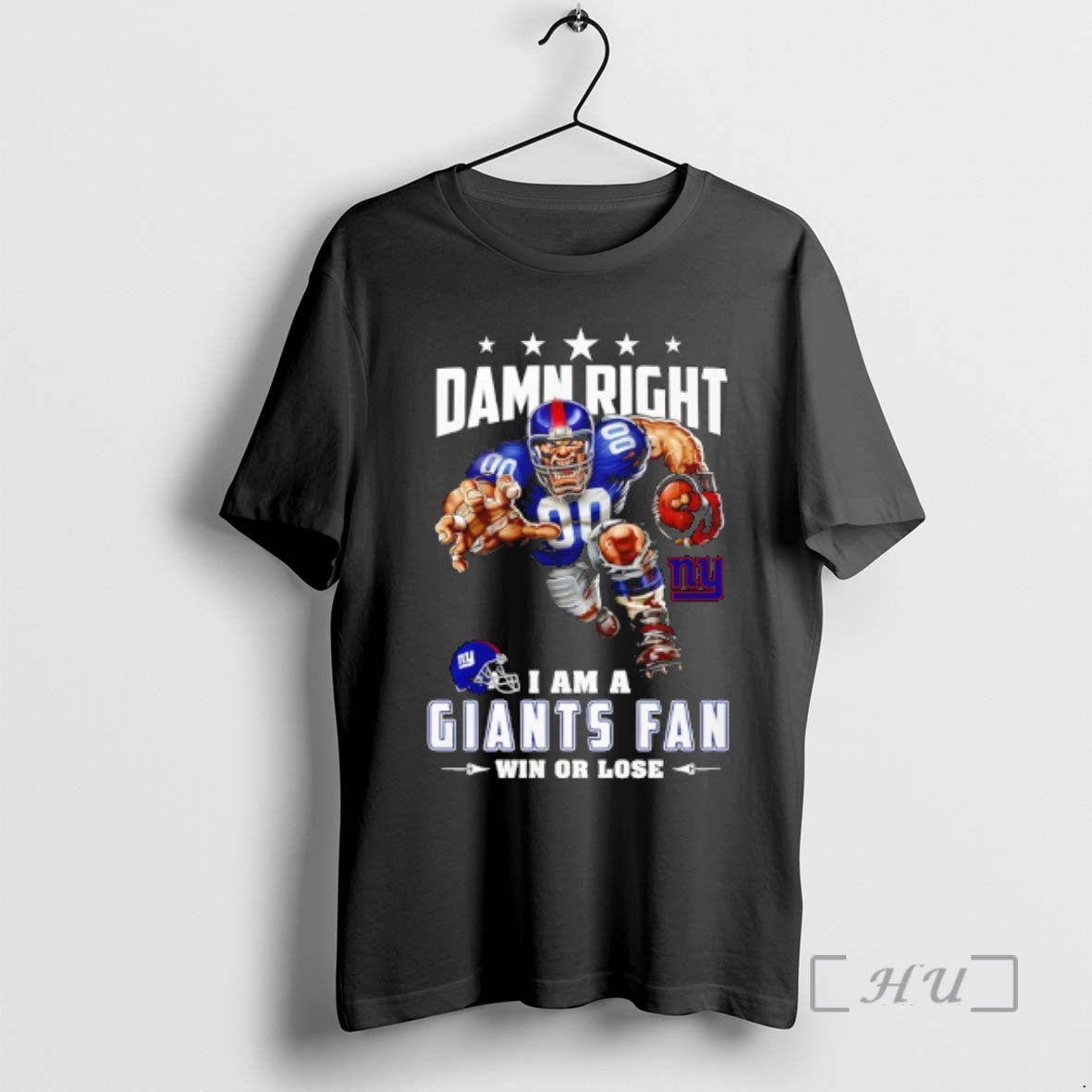 Officials New York Giants Mascot Damn Right I Am A Cowboys Fan Win Or Lose - clothing by TeeHivey.com