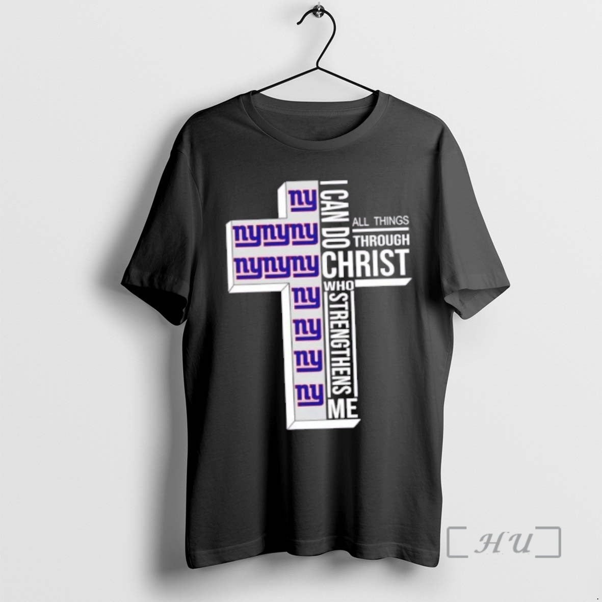 Officials New York Giants Football X I Can Do All Things Through Christ Who Strengthens - clothing by TeeHivey.com