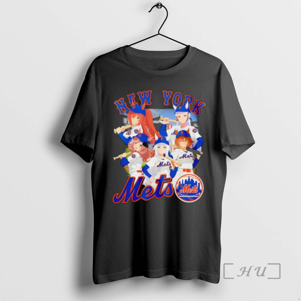 Officials New York Mets Anime Girls Baseball Team Fan Graphic