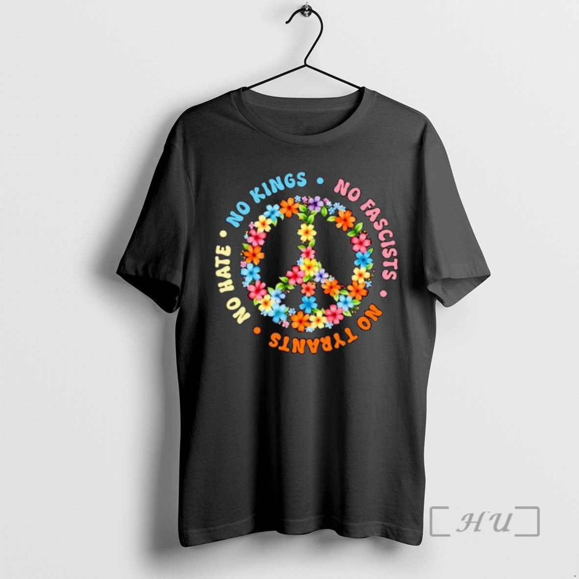 Officials No Kings No Fascists No Tyrants No Hate Flower Ornaments Premium T Shirts Sweater - clothing by TeeHivey.com