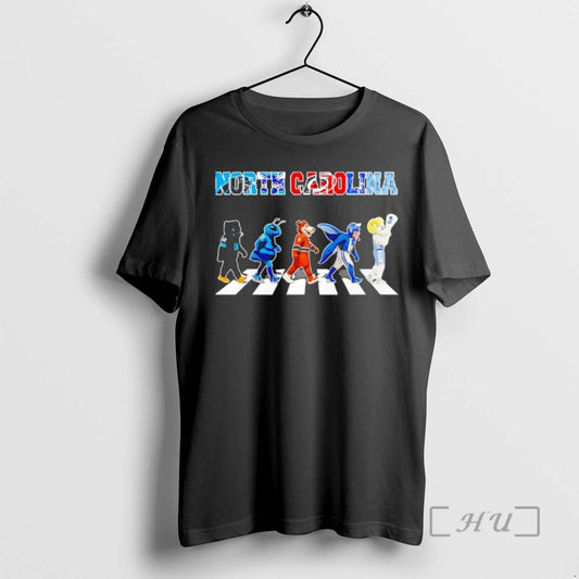Officials North Carolina Sports Team Carolina Panthers Hornets Hurricanes Duke Blue Heels Mascots Walking Across