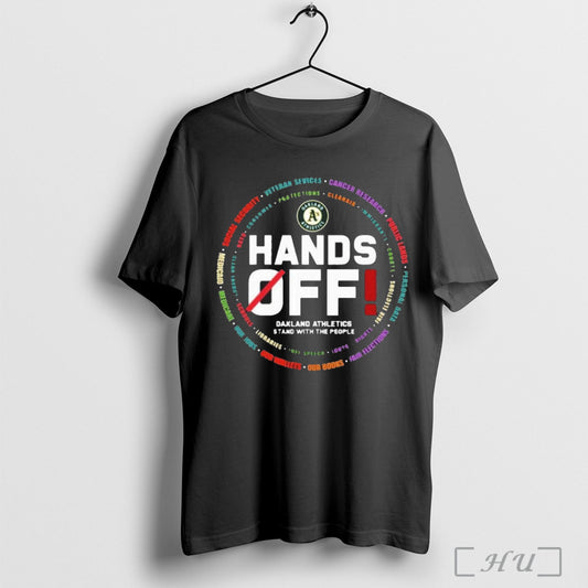 Officials Oakland Athletics Logo Hands Off Seattle Mariners Stand With The People T Shirt
