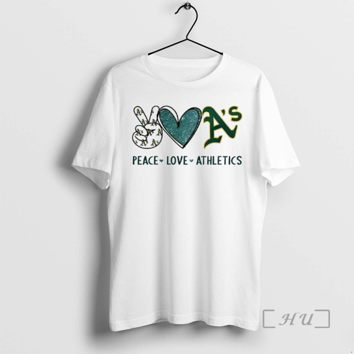 Officials Oakland Athletics Baseball Peace Love Athletics Logo