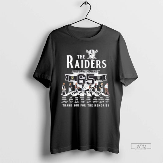 Officials Oakland Raiders Just Win Baby 65 Years 1960 2025 John Madden And Players Abbey - clothing by TeeHivey.com