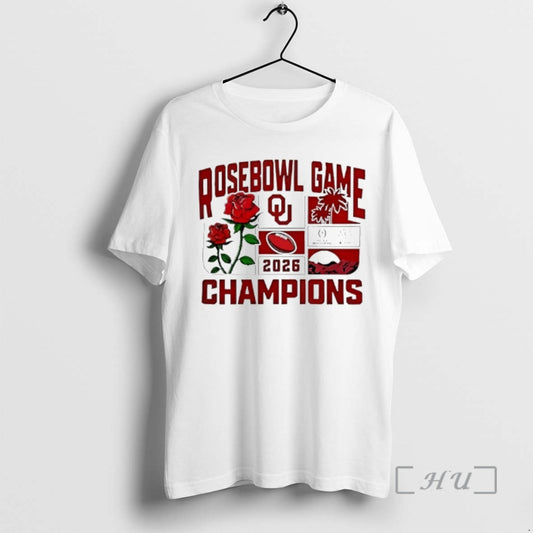 Officials Oklahoma Sooners Football 2026 Rose Bowl Champions - clothing by TeeHivey.com