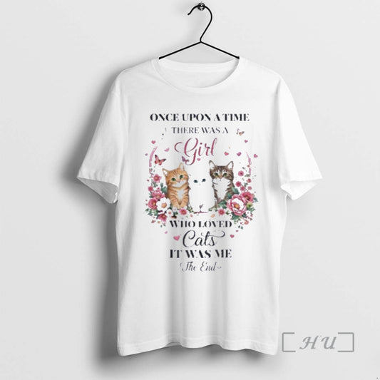 Officials Once Upon A Time There Was A Girl Loved Cats Premium T Shirts Sweater