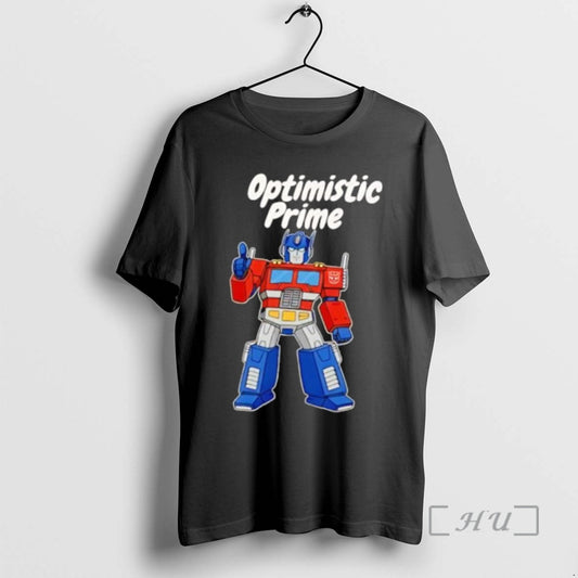 Officials Optimistic Prime Transformers Optimus Prime Thumbs Up Pun Character - clothing by TeeHivey.com