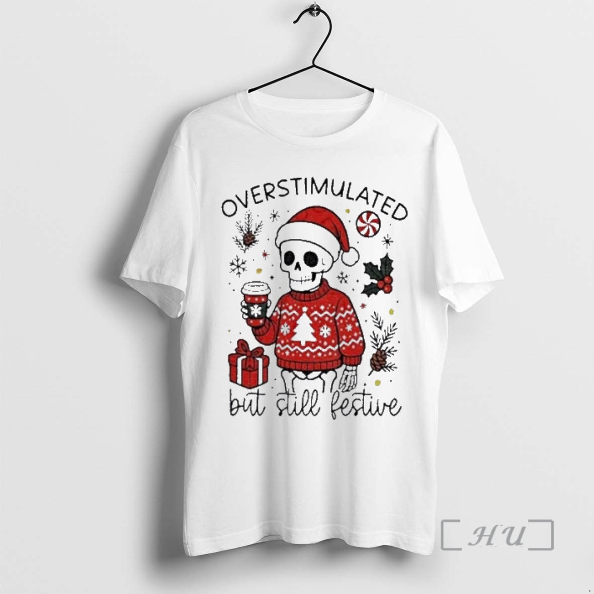 Officials Overstimulated But Still Festive Christmas 2025 - clothing by TeeHivey.com