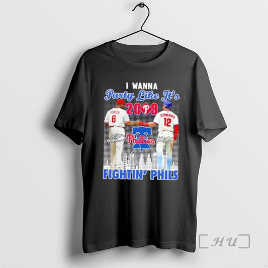 Officials Party Like Its 2008 Philadelphia Phillies Howard X Schwarber Fightin Phils Skyline - clothing by TeeHivey.com