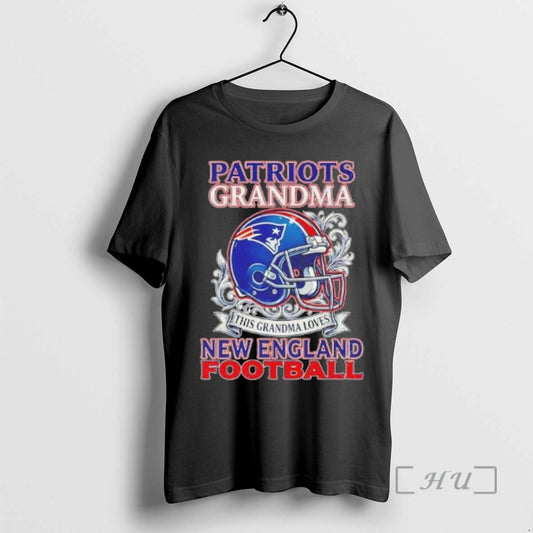 Officials Patriots Grandma This Grandma Loves Helmet Tee