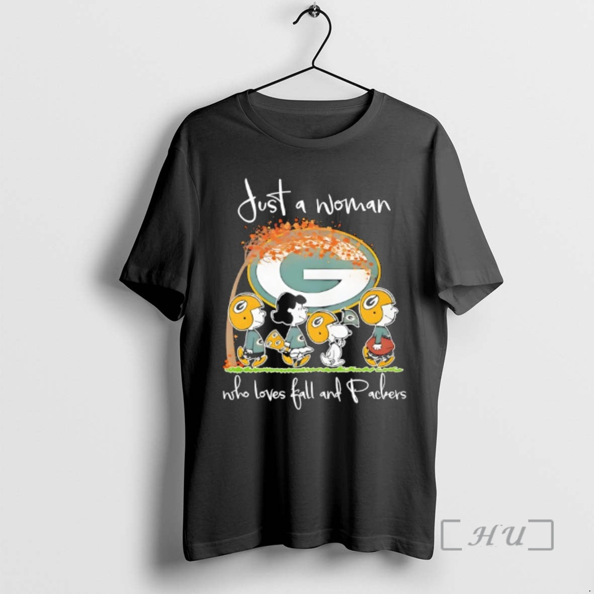 Officials Peanuts Green Bay Packers Just A Woman Who Loves Fall And Packers Premium - clothing by TeeHivey.com