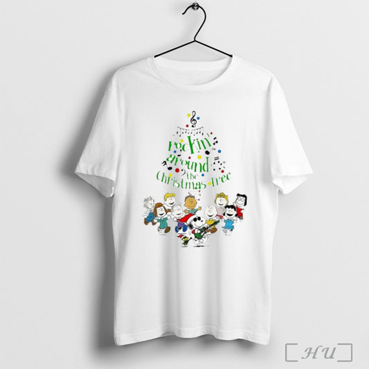 Officials Peanuts Rockin Around The Christmas Tree T Shirt