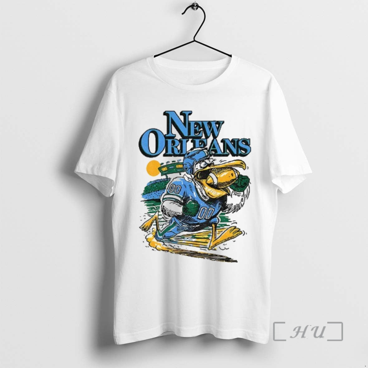 Officials Pelican New Orleans Tulane Green Wave Football Art Vintage - clothing by TeeHivey.com