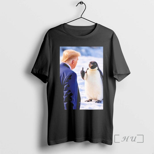 Penguin Middle Finger Trump Anti Ice - clothing by TeeHivey.com