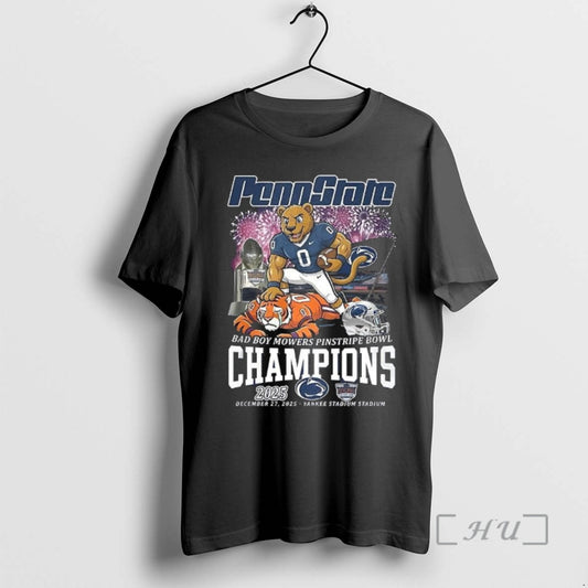 Officials Penn State Nittany Lions Ncaa Bad Boy Mowers Pinstripe Bowl Champions 2025 Yankee Stadium