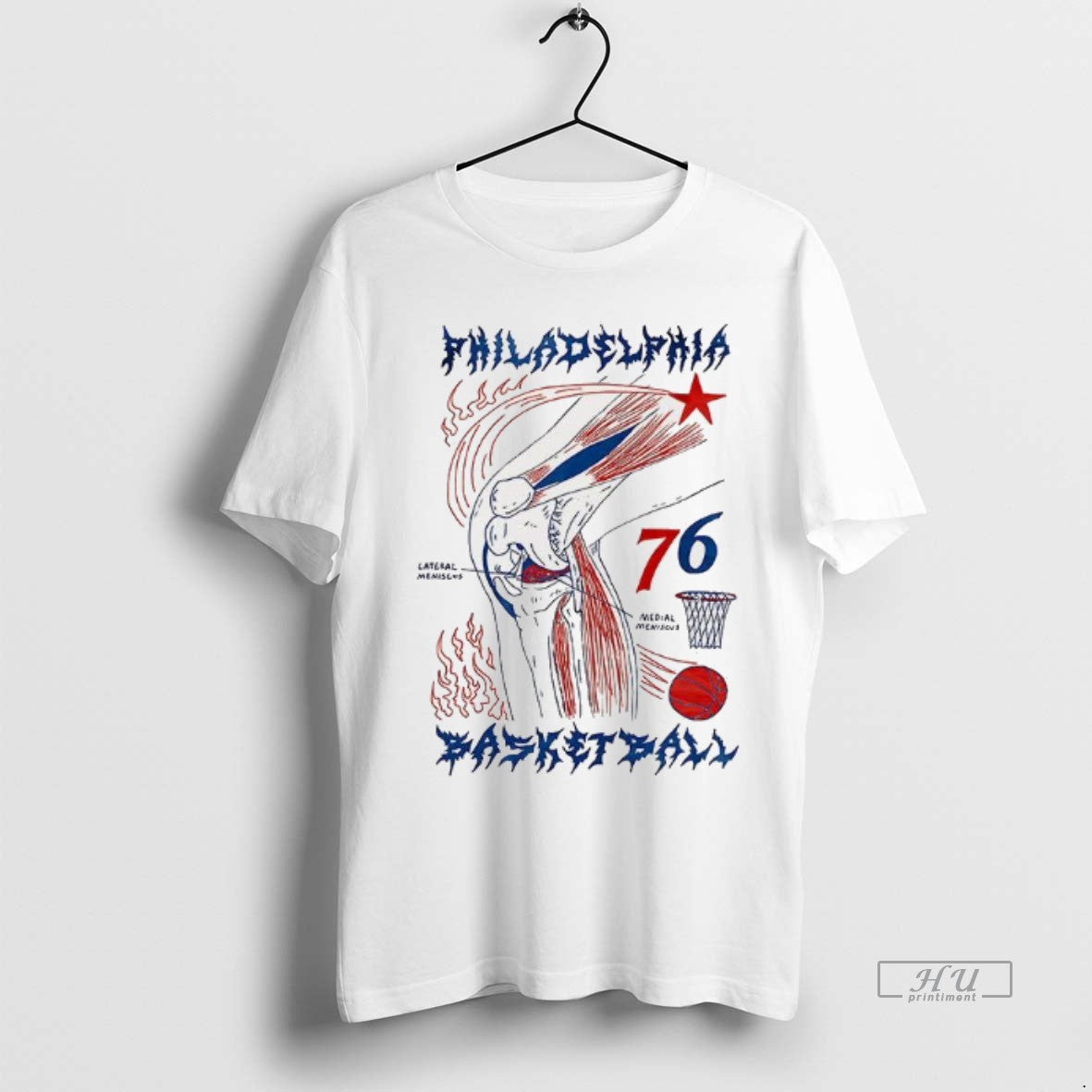 Officials Philadelphia Basketball Lateral Meniscus And Medial Meniscus - clothing by TeeHivey.com