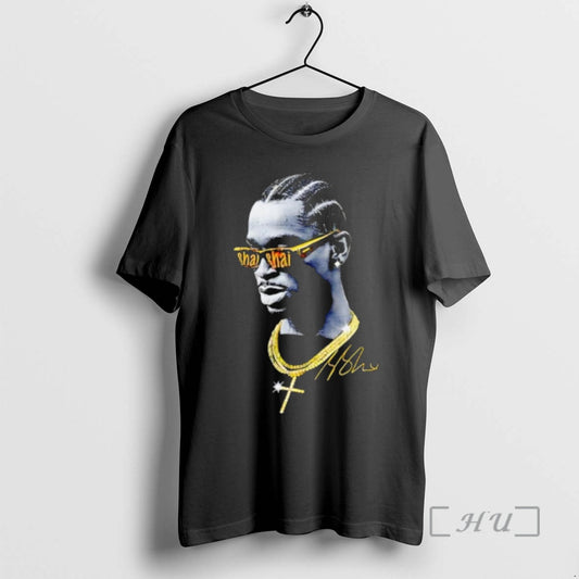 Officials Pop Smoke Shai Gold Chain Diamond Cross Signature