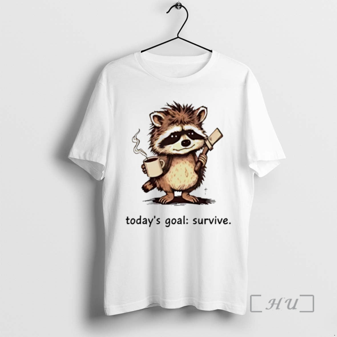 Officials Raccoon Todays Goal Survive - clothing by TeeHivey.com