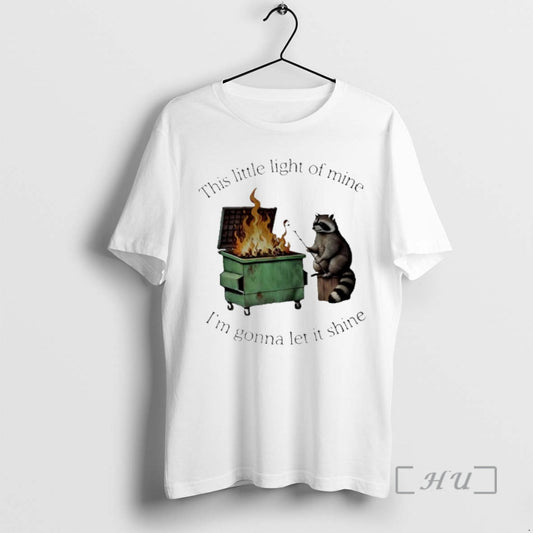 Officials Raccoon This Little Light Of Mine Im Gonna Let It Shine Premium T Shirts - clothing by TeeHivey.com