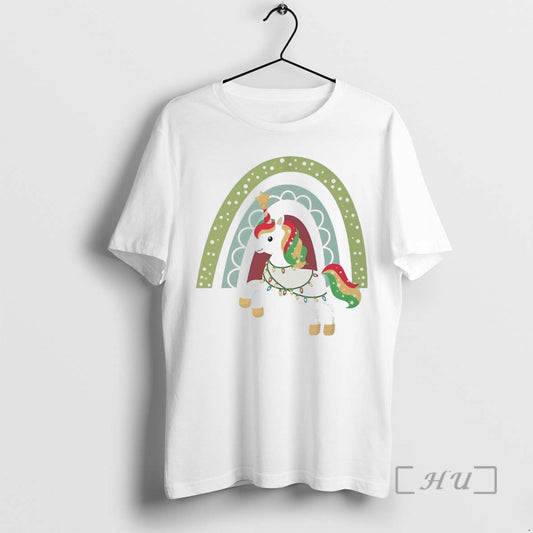 Officials Rainbow Lights Unicorn Christmas White - clothing by TeeHivey.com