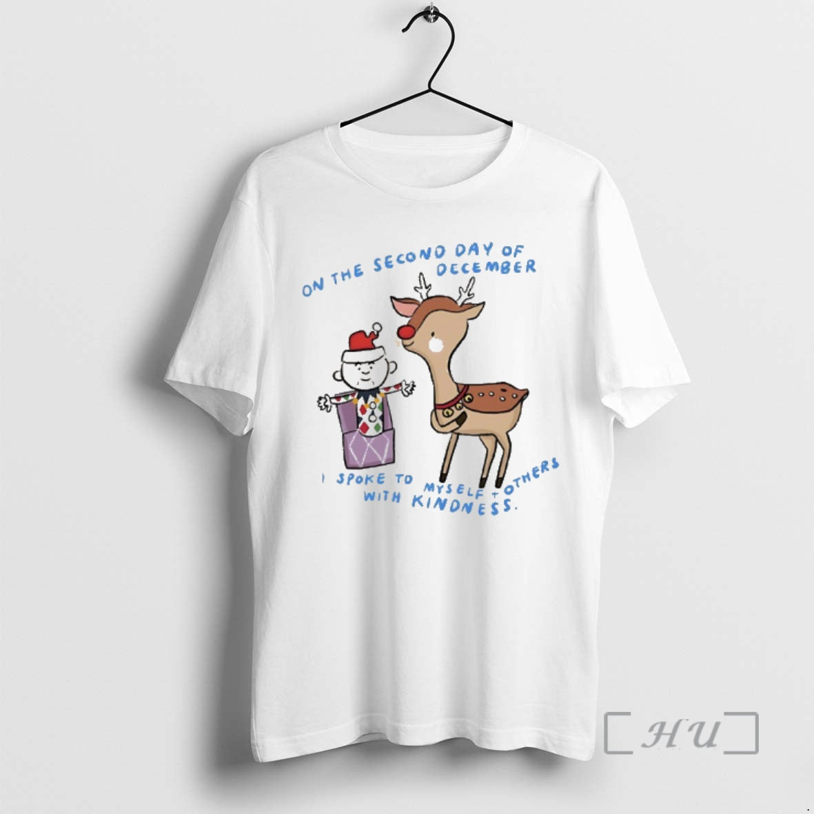 Officials Reindeer And Elf Christmas On The Second Day Of December I Spoke To Myself - clothing by TeeHivey.com