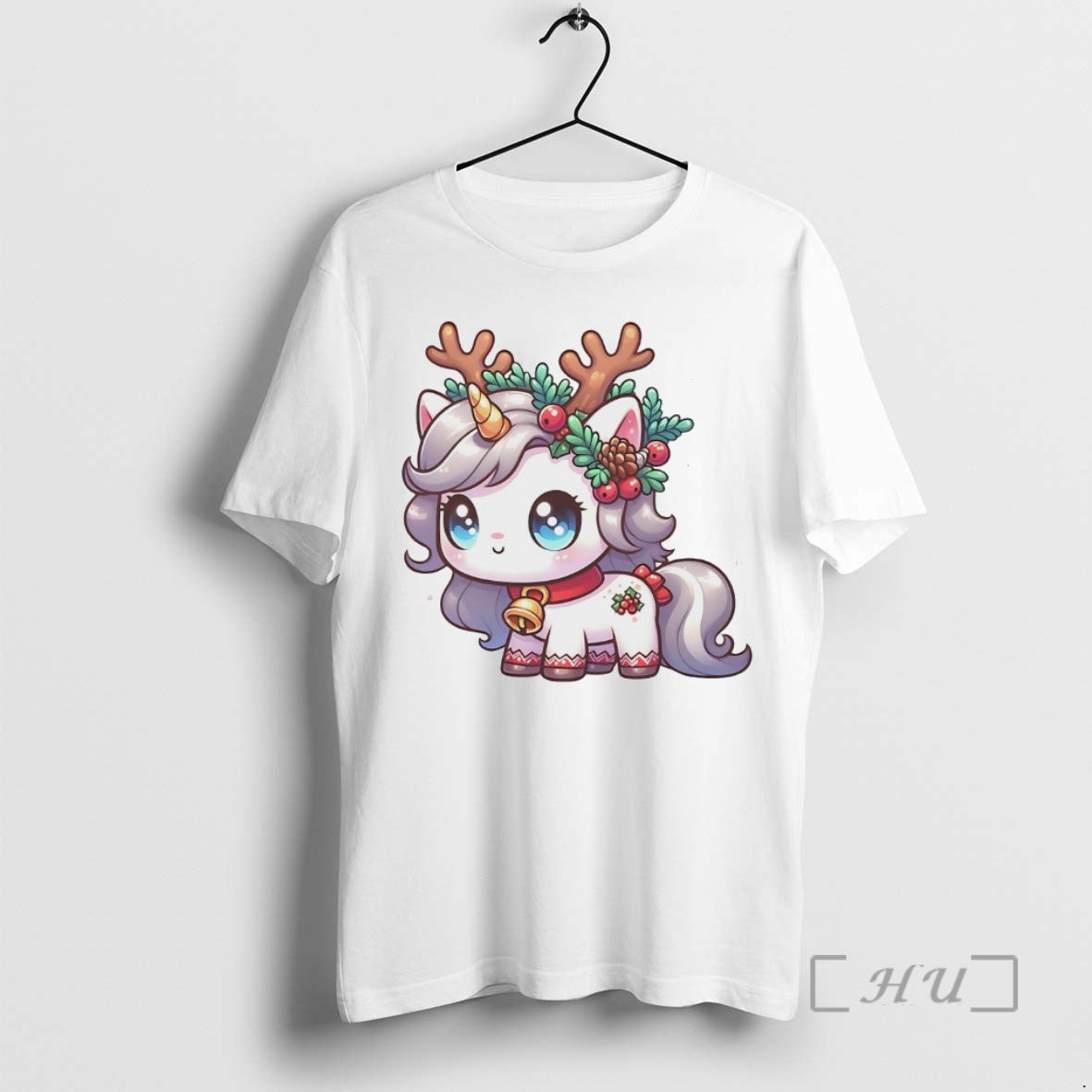 Officials Reindeer Unicorn Holly Pinecone Christmas White - clothing by TeeHivey.com