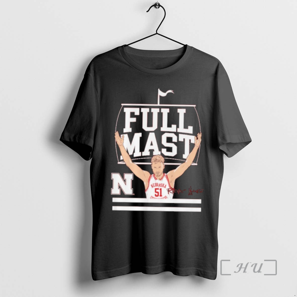 Officials Rienk Mast Nebraska Cornhuskers Full Mast - clothing by TeeHivey.com