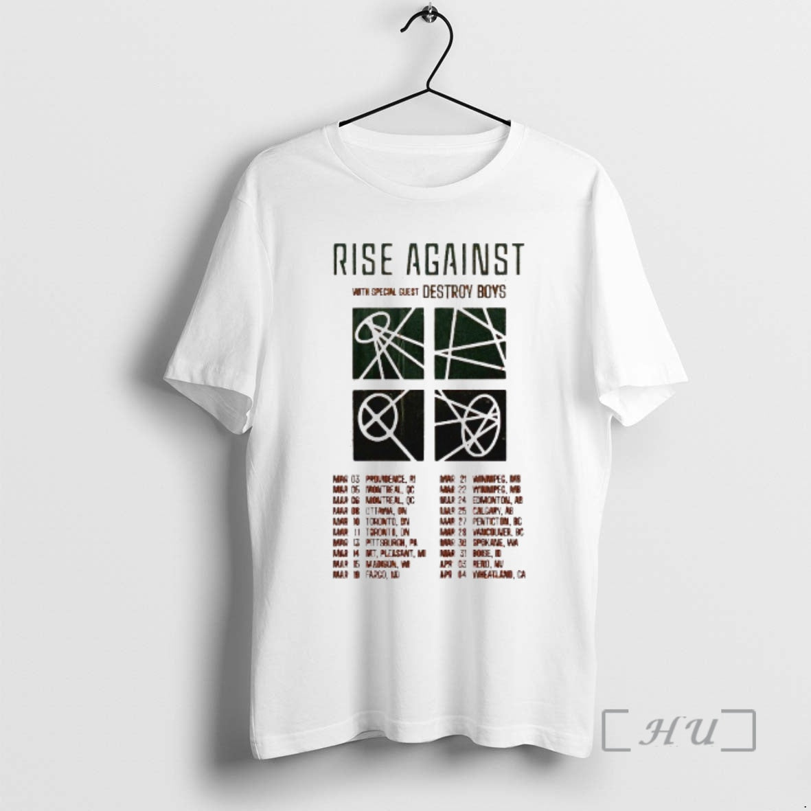 Officials Rise Against Detroy Boys 2026 North America Tour Dates - clothing by TeeHivey.com