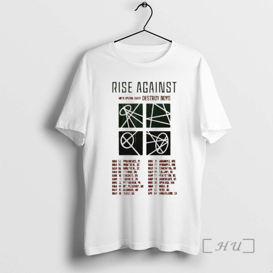 Officials Rise Against Detroy Boys 2026 North America Tour Dates - clothing by TeeHivey.com