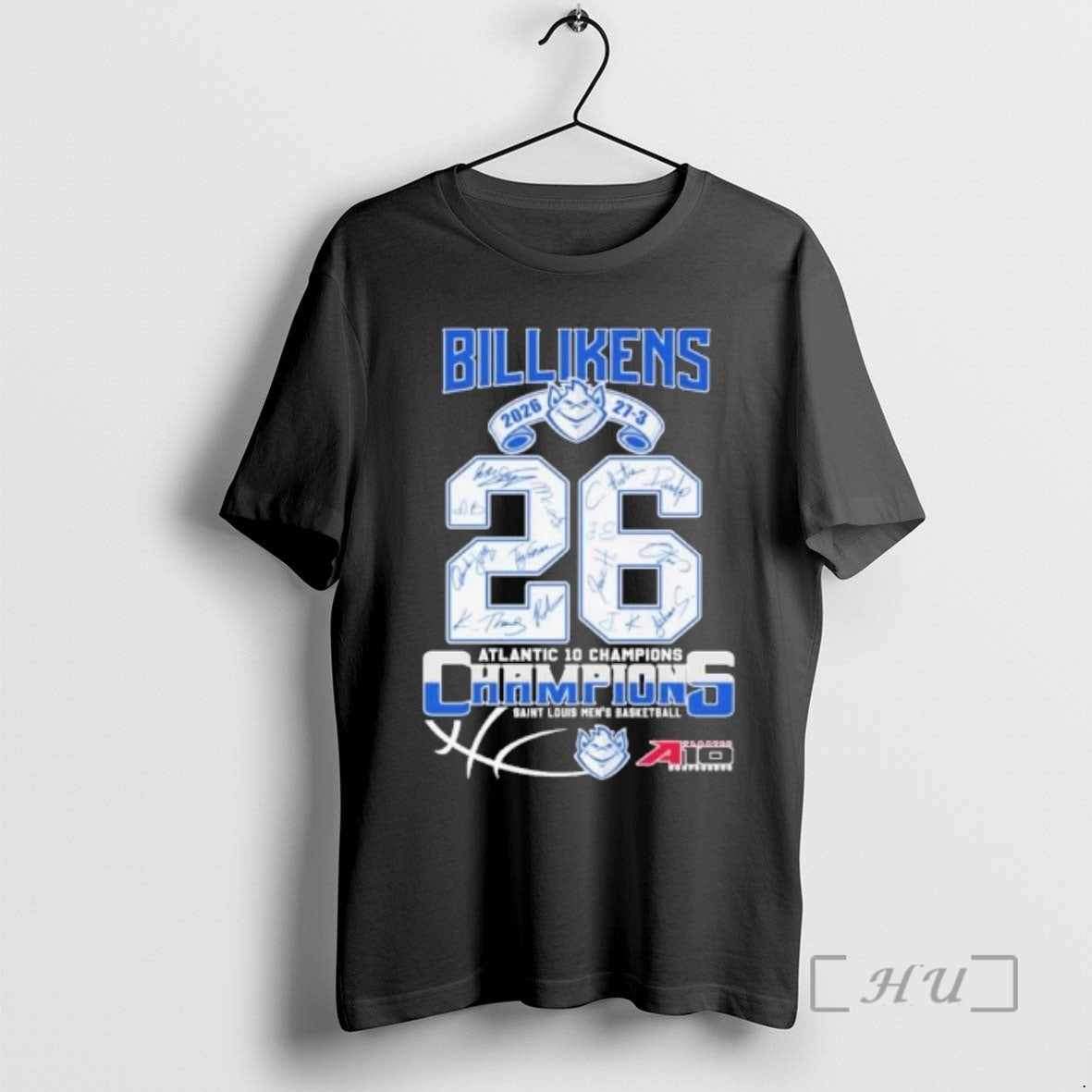 Officials Saint Louis Billikens Mens Basketball 2026 A 10 Champions 27 3 Premium T Shirts