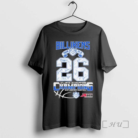 Officials Saint Louis Billikens Mens Basketball 2026 A 10 Champions 27 3 Premium T Shirts