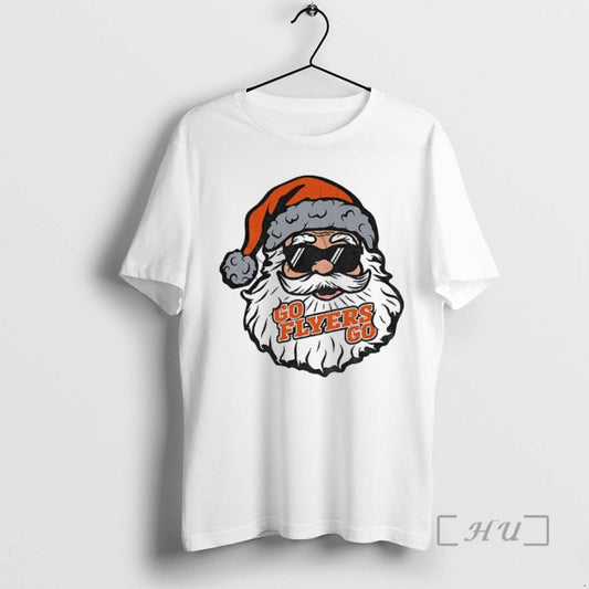 Officials Santa Claus X Philadelphia Flyers Go Flyers Go Hockey 2025 Christmas Premium T Shirts - clothing by TeeHivey.com