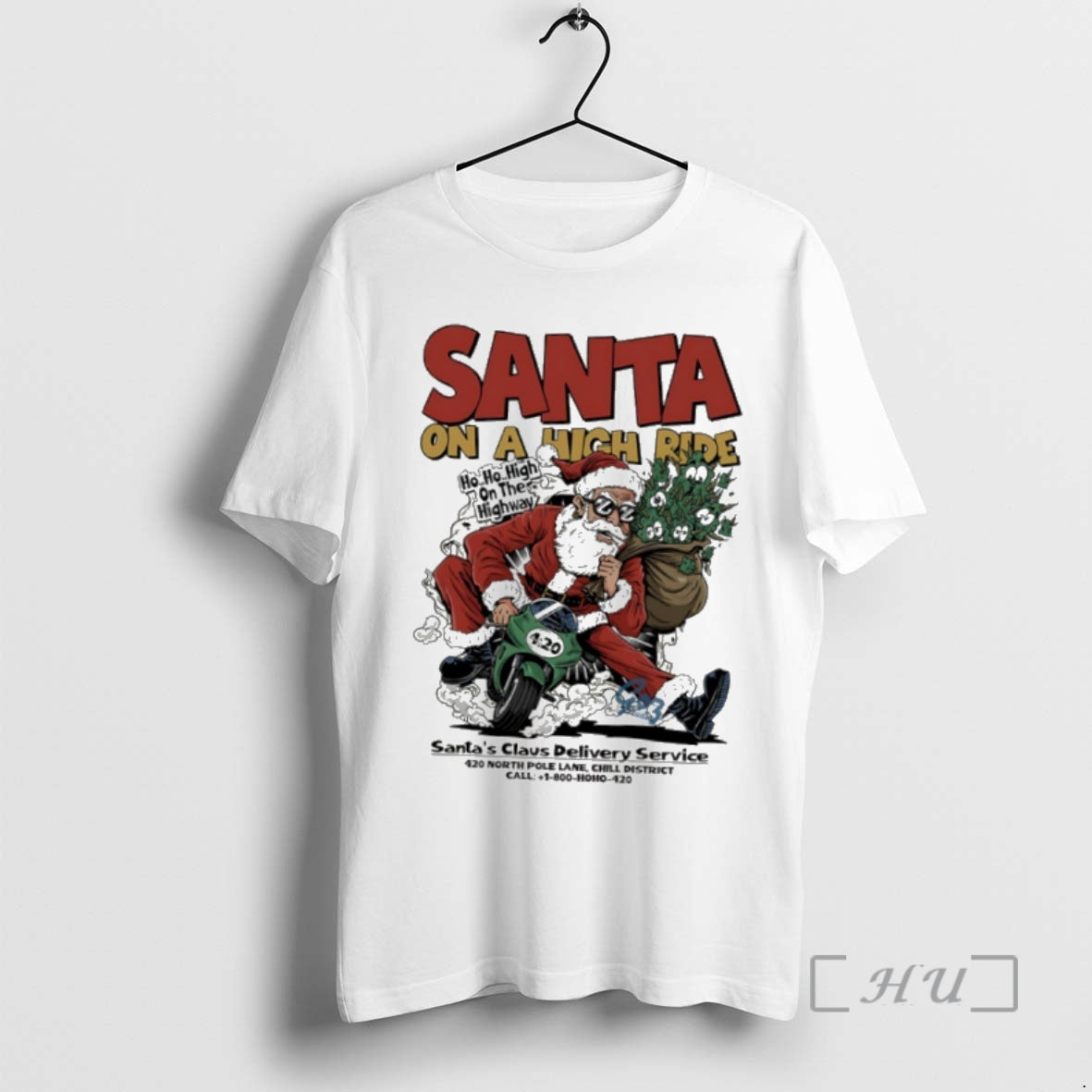 Officials Santa On A High Ride Santas Claus Delivery Service - clothing by TeeHivey.com